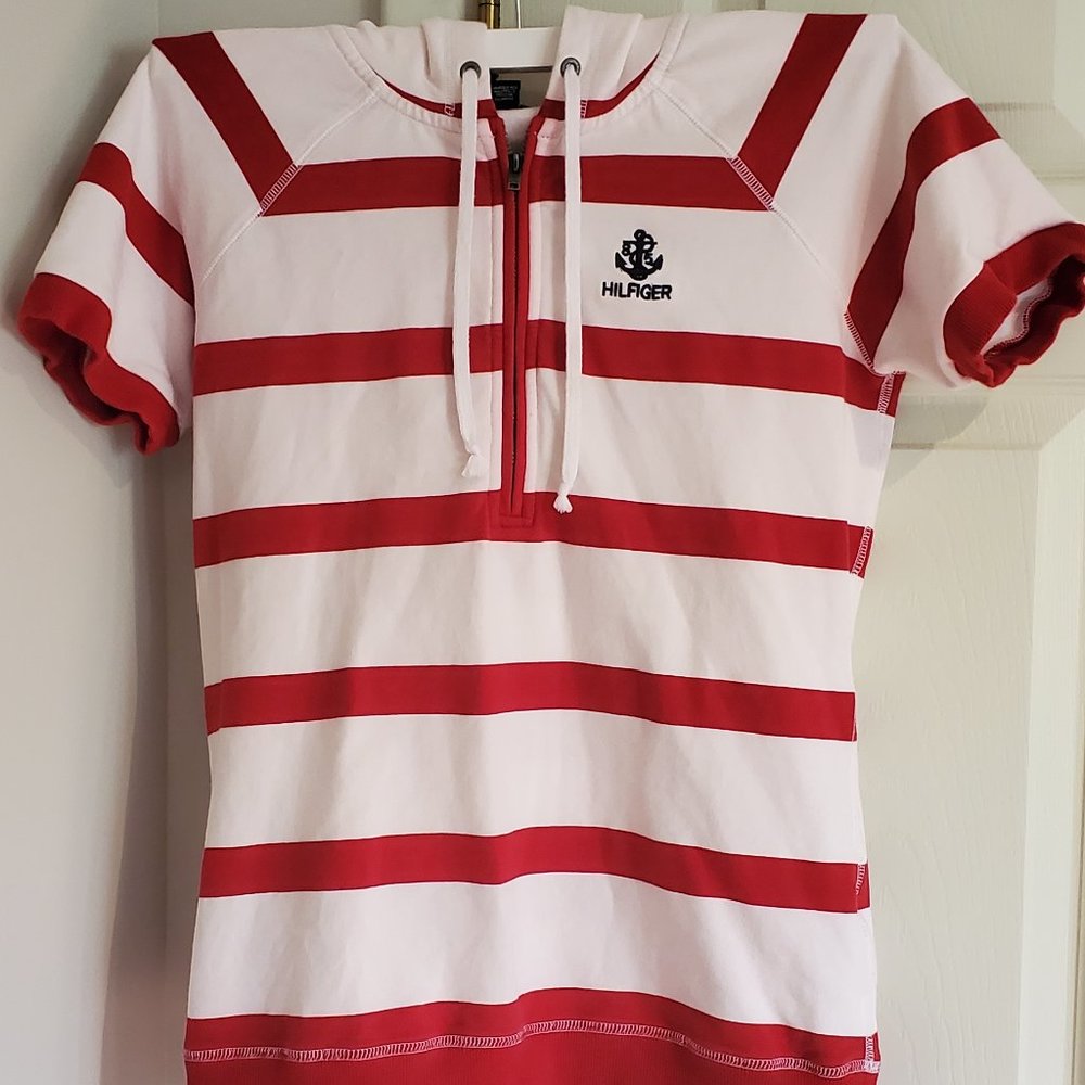 Tommy Hilfiger Short sleeve 3/4 zip hoodie